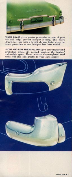 1952 Chevrolet Accessories Folder Page 2